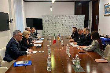 Il Ministro Marina Calderone e il suo omologo moldavo Alexei Buzu