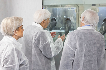 Calderone e Mattarella a Latina in laboratorio