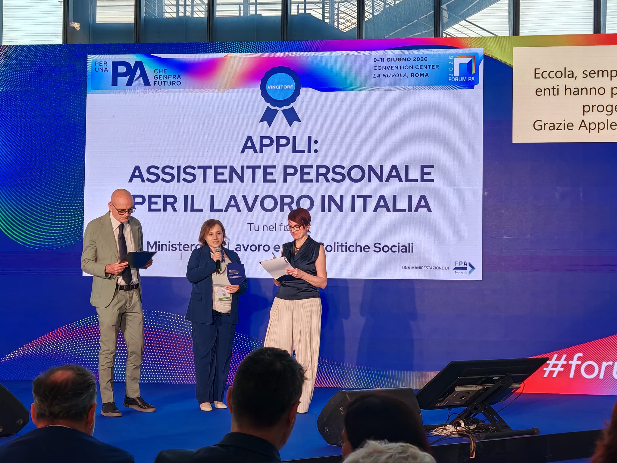 Premio Forum PA palco