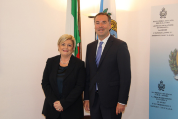 Il Ministro Calderone in visita a San Marino