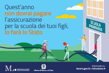 Campagna informativa istituzionale estensione assicurativa scuole