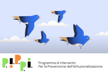 PIPPI logo rondini blu